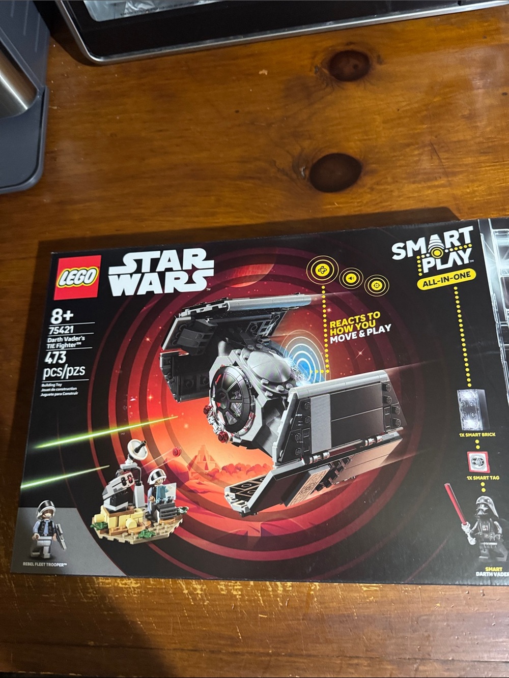 Lego Star Wars Black and Gray TIE Fighter Smart Play Set